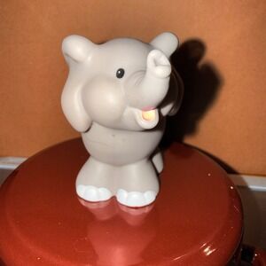 Fisher-Price Little People Elephant Kids OS Gray Good 1997 Vintage Zoo Figure